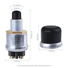 Engine Start Push Button Momentary Start Switch2V Weatherproof Push Button 1