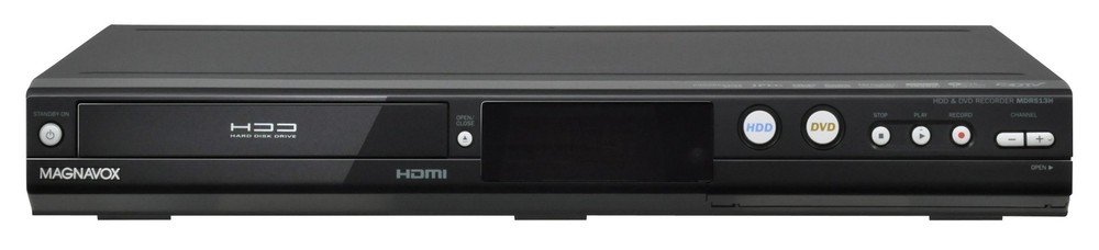MAGNAVOX MDR513H/F7 HDD and DVD Recorder with Digital Tuner, Black (Old Version)