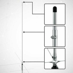 Xiegu VG4 7.5M 4-Band Base Station Vertical Antenna | for HF Transceiver
