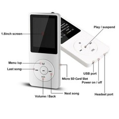 128GB Support Bluetooth MP4/MP3 Lossless Music Player FM Radio Recorder Sport US