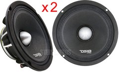 2 DS18 PRO-FR6NEO 6.5″ Midrange Car Speakers Mid Range Neodymium 4 Ohm 500 Watt