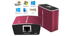 USB 2.0 Range Extender Repeater Kit With Active Power Over Cat5E Cat6 Max 330FT