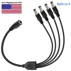 1:4/1:5/1:8 Universal DC Power Splitter Cable Cord 5.5×2.1mm 12V Multi Adapter