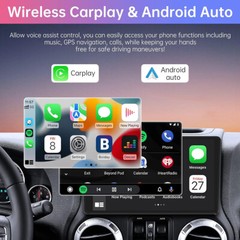 10.1″ For Jeep Wrangler JK 2007-2017 Apple Carplay Android 13 Radio GPS Navi FM