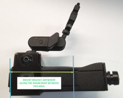 V1 Valentine Alloy Radar Mirror Mount and Radar Bracket Included for V1 (V1-C-B)