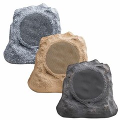 6.5″ Outdoor Rock Speaker Pair 150W Weather Resistant Brown, Grey or Slate RS670