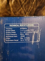 Sharper Image Wireless NIB Indoor/Outdoor Speaker LP 115BMS. Tested. AWESOME!!