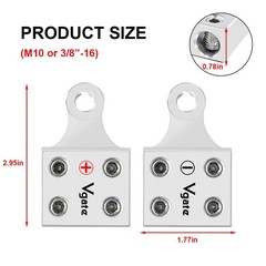 Battery Terminal Connector, 4-Way Battery Post Terminals, 8AWG up to 2/0(XL) …