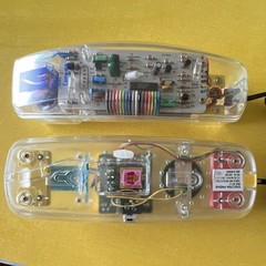Spectra-Phone TL-8 Trimline Retro Clear Multicolor Corded Telephone 1-Line