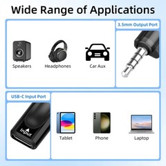 USB C to 3.5mm Audio Adapter, Type C Female to 1/8 “TRRS Male Headphone Jack …