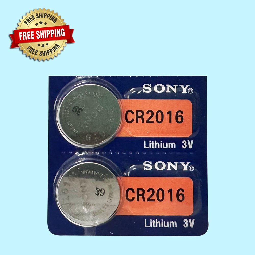 Sony CR2016 Lithium 3V Watch Battery (Exp 10/2032 ) 2Pc