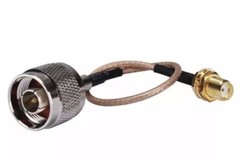 N male to SMA female bulkhead nut pigtail Cable RG316 8” for wifi antenna USA