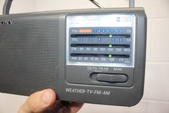 Vintage Sony ICF-36 Portable Radio Weather, TV, FM, AM AC or Battery Powered!