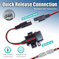 MP0609A 3.1Amp Motorcycle USB Port Kit SAE to USB Adapter on Motorcycle