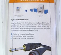 BAFO Premium 24K Gold Plated 3.5mm Stereo Audio M/F Extension Cable 6′ 6FT