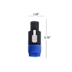 Yuyaokk 8 Pack Speakon Cable Adapter Connectors, 4 Pole Audio Speaker Plug Twist