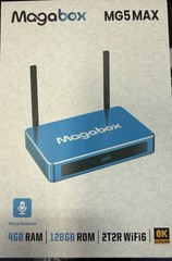 New 2026 Magabox MG5 MAX 8k UHD Media Box 4GB + 128GB Voice Command Remote