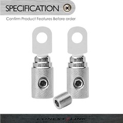 Conext Link RT4N-2 Set Screw Ring Terminal 2 Pack () 4 Gauge Nickel