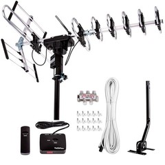 Five Star Outdoor Digital Amplified HDTV Antenna – Standard Kit plus J Pole