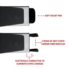 Fluance Vinyl Record Cleaning Kit with 2-in-1 Anti-Static Record & Stylus Brush