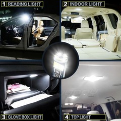 T10 168 LED License Plate Light Bulbs White for Nissan Altima 2019-2025 Canbus