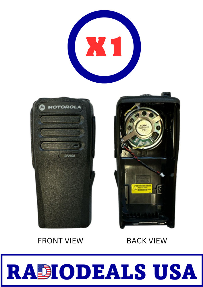 Motorola CP200D Complete Housing Only – Black – PMLN7874A – 1 PC