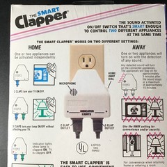 Smart CLAPPER On/Off Sound Light Sensor Wireless Switch NEW Sealed Box Vintage