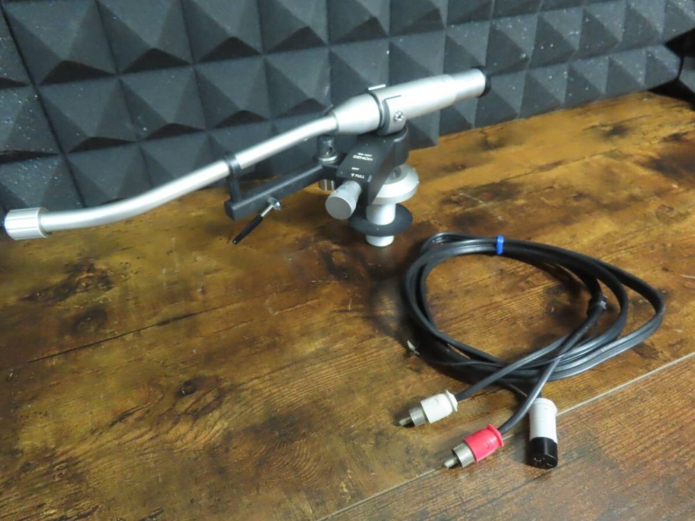 DENON DA-307 Static Balance Tonearm Used Japan Vintage Phono Cable Very Good