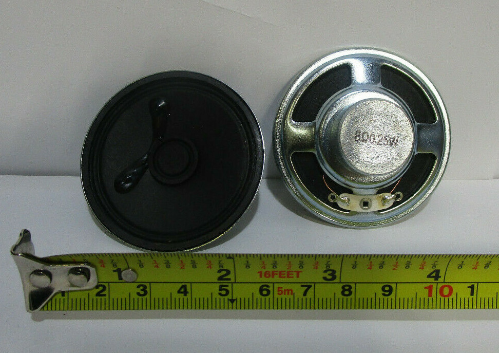 Lot of 5 New 2.25″ inch wide X 3/4″ thick 8 ohm 8Ω .25W Speakers