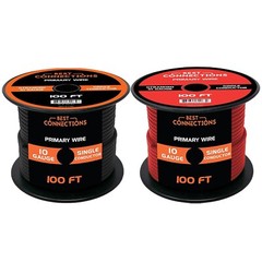 Best Connections 10 Ga Primary Remote Wire 2 Rolls Electrical 200ft. Total