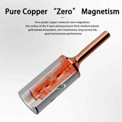 Monosaudio B801 Pure Copper Rhodium Plated Banana Plug for HiFi Loudspeaker Wire