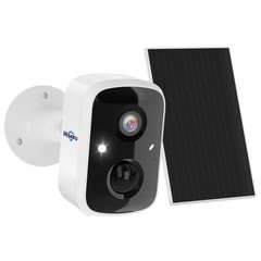 1-4PCS HISEEU 4MP Wireless 5G Wifi Solar Battery Outdoor Audio Security Camera