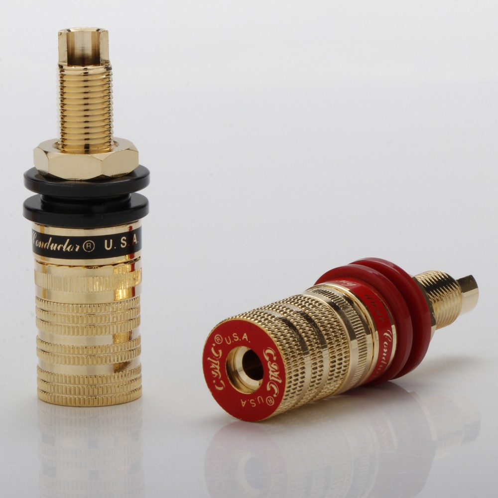 CMC HiFi Audio Gold Plated Binding Post Brass Banana Jack Socket Female Terminal