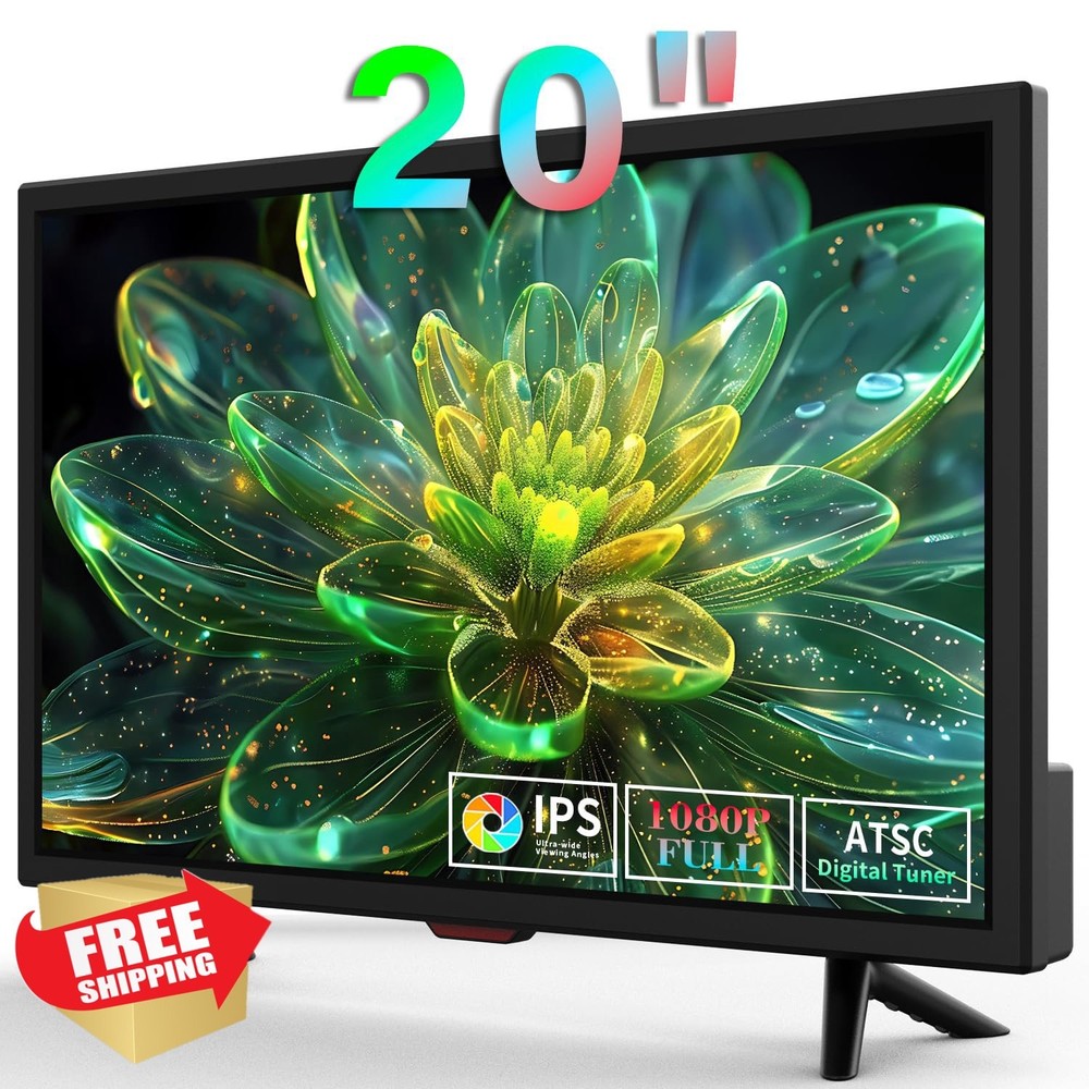 Jexiop 20 inch 1080P HD Kitchen TV