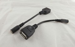 USB 2.0 A Female To 2.5×0.7mm Female DC Tip Power Adapter Converter Cord Cable