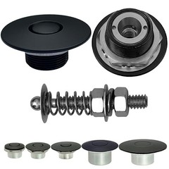Black 1.5″ & Quick Release Latch Hood Pin Made in USA 2″ Stud Black-1.5″