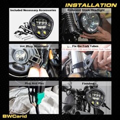 7 Inch LED Motorcycle Headlight 7in C3 Motorcycle Headlight with DRL Triangle