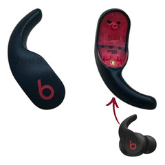 Genuine OEM Beats Fit Pro Wingtips Replacements Ear Hook Rubber RIGHT Black Red