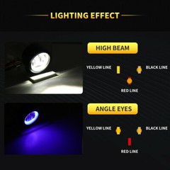 2X 3inch Round LED Work Light Bar Spot Pods Driving Fog Halo Offroad ATV UTV 4WD