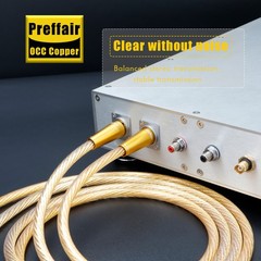 Pair OFC Copper Conductor Audio Balanced XLR Cable HiFi Interconnect Signal Wire