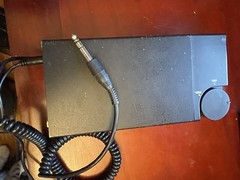 STAX earspeakers on a tube amp? Yes. SRD-X portable works w/your headphone amp.