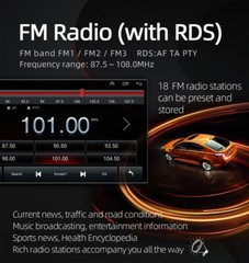 Android 10 Radio 10.1inch Rotatable Car Stereo 2Din Wifi GPS Navi Touch Screen