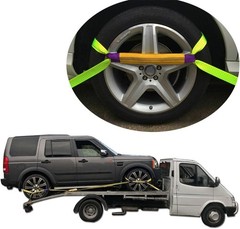 2″ x 13ft Ratchet Tie Down Straps (4-Pack), 10,000 lbs Heavy-Duty Cargo, Yellow