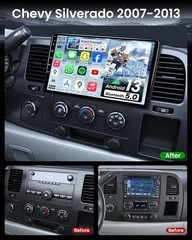 10.1” For 2007-2013 Chevy Silverado GMC Sierra Carplay Stereo Radio Android 32G