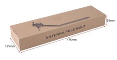 Adjustable Outdoor J Pole Antenna Mount for Roof Balcony Wall Satellite HDTV