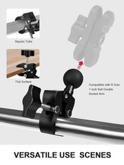 PCS Alu Alloy Base Handlebar Clamps with 1″ Ball for Rails 0.5″-” in 2