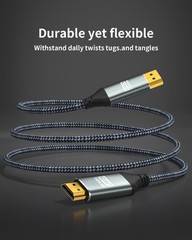 4K DisplayPort to HDMI Cable 10FT/3M DP1.2 to HDMI1.4 Uni-Directional 4K@60Hz
