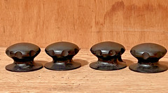 4x ’60s/70s vintage 53 mm large rotary console knobs Japan RCA Raytheon Peavey