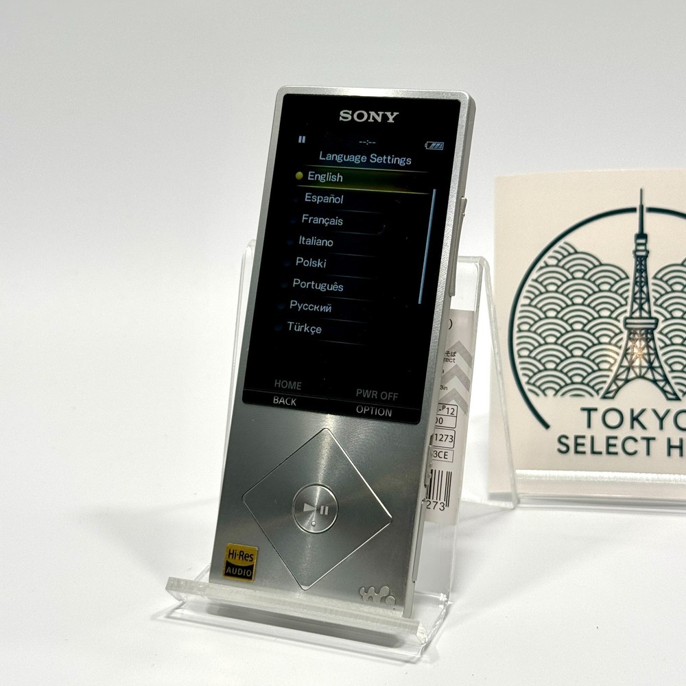 Sony Walkman NW-A25 16GB Silver Hi-Res MP3 Player Bluetooth Multi-Language Used