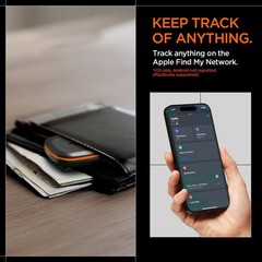 Spigen TagMe Bluetooth Tracker Item Finders with Apple Find My (iOS Only)